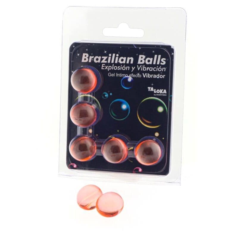 TALOKA - 5 BRAZILSKIH KROGLIC Z VZBURJAJOČIM GELOM - UČINEK VIBRACIJ