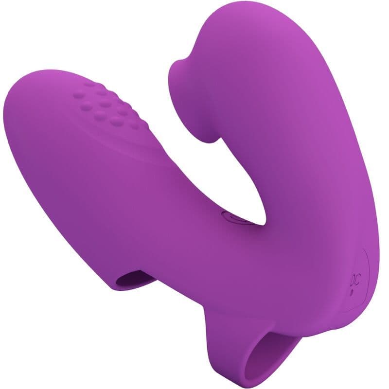 PRETTY LOVE - ATHENA VIBRATOR ZA PRST SA STIMULATOROM KLITORISA, LJUBIČASTI