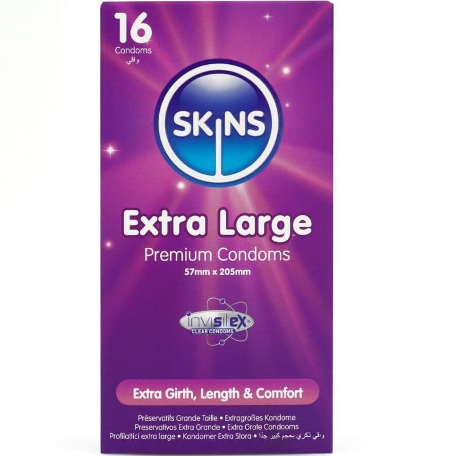 SKINS - vrhunski kondomi ekstra veliki, pakiranje 16