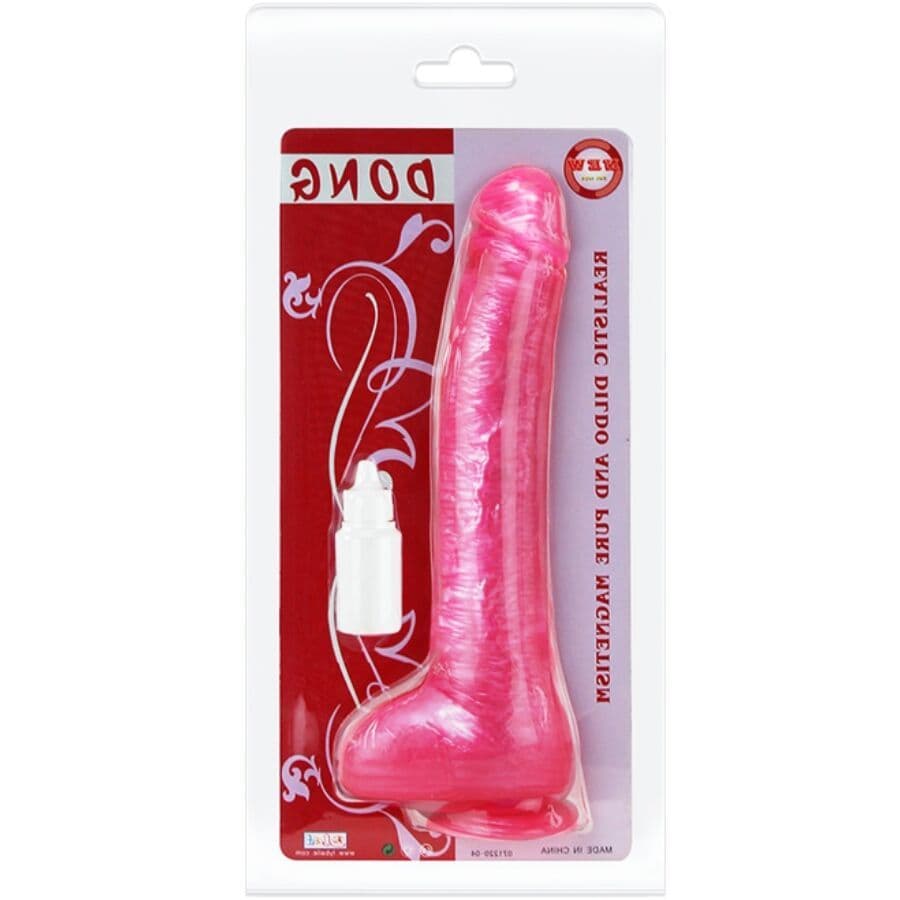 BAILE - REALISTIČNI ROZA DILDO S VAKUUMSKOM ČAŠICOM