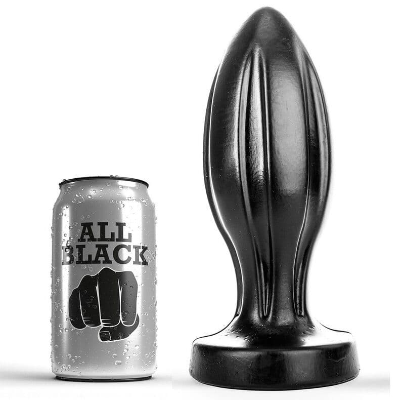 ALL BLACK - Analni čep, 21 cm
