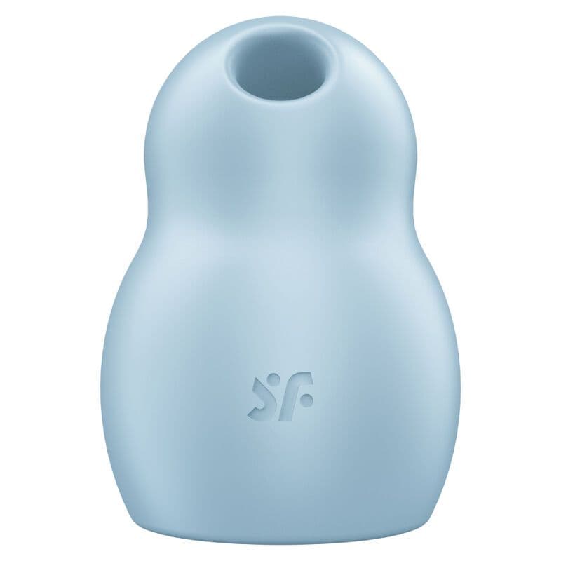 SATISFYER PRO TO GO 1 DVOJNI STIMULATOR Z ZRAČNIMI PULZI IN VIBRATOR, MODER
