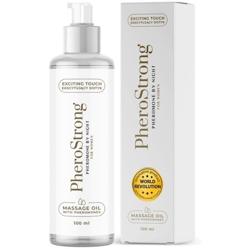 PHEROSTRONG - ULJE ZA MASAŽU BY NIGHT S FEROMONIMA ZA ŽENE 100 ML