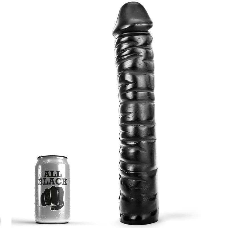 ALL BLACK - Dildo, 38 cm