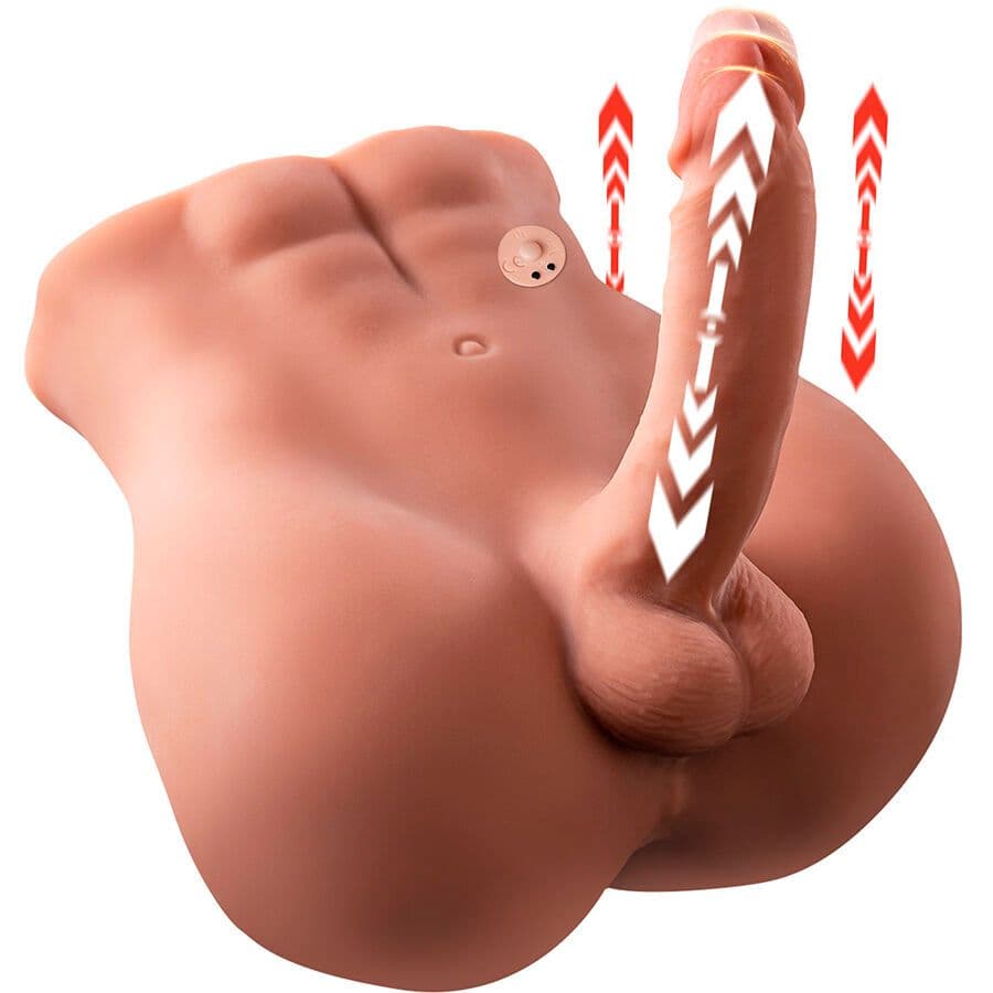 XISE - Bertlett dildo Ass realistični dildo in analni masturbator frontalna pozicija s sunki 18 cm