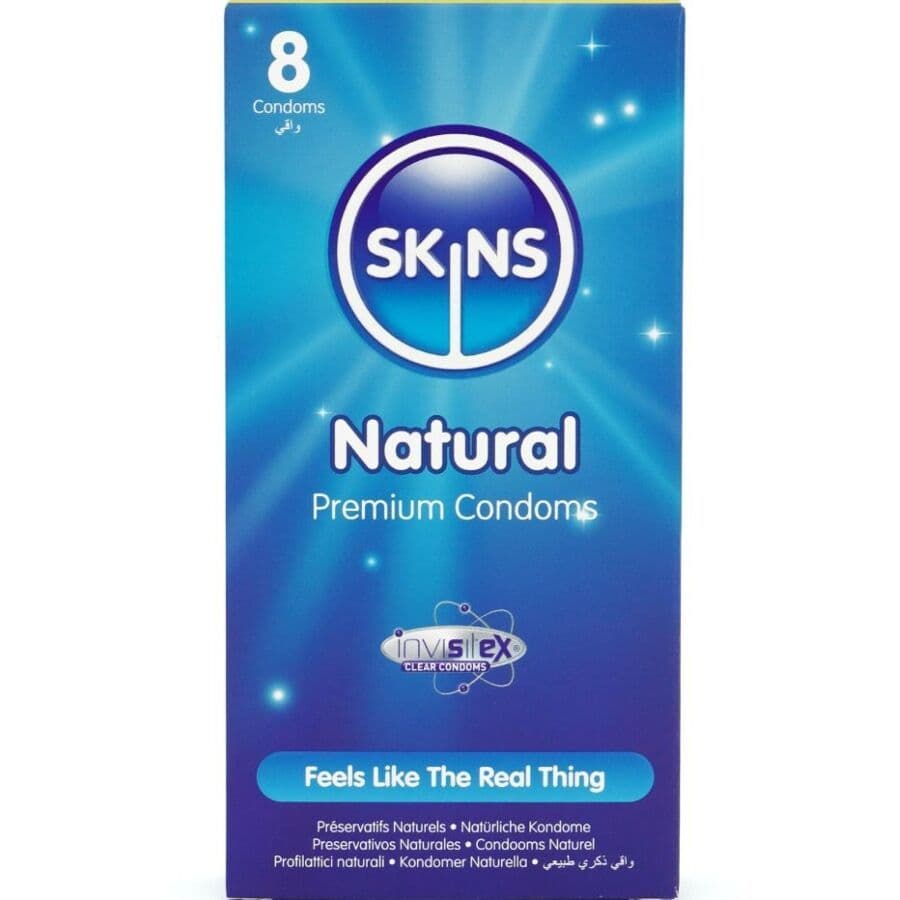 SKINS - Prirodni premium kondomi, pakiranje 8