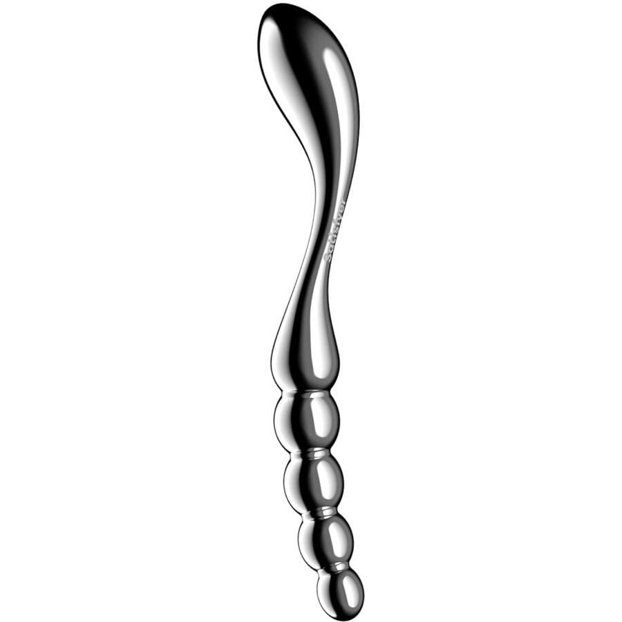 SATISFYER - STAR FORCE 1 DVOSTRANI DILDO OD NEHRĐAJUĆEG ČELIKA