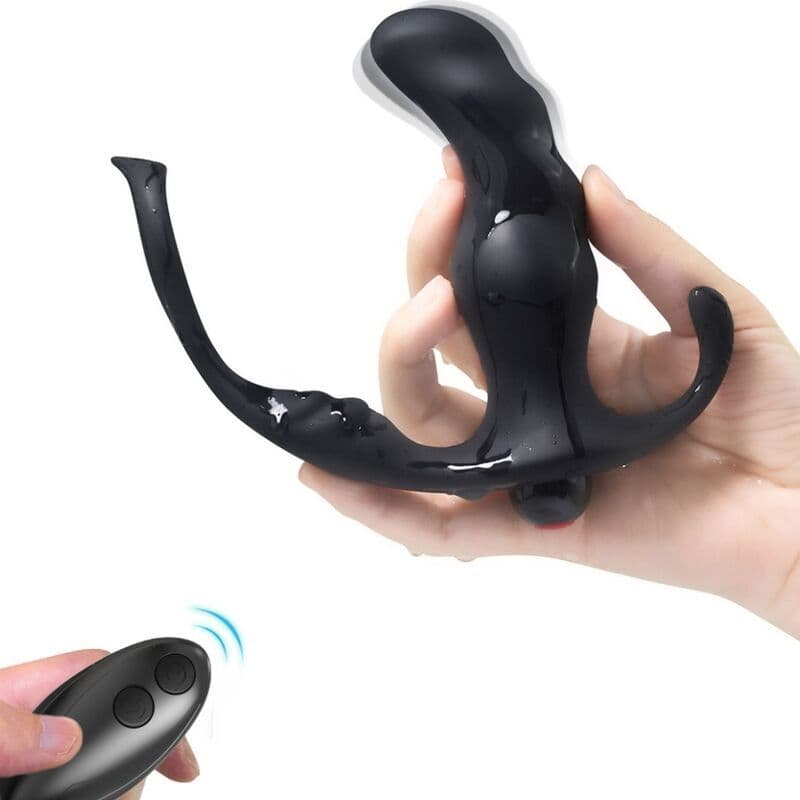 ARMONY - Vitez vibrator analni prostate i prsten daljinski upravljač crni