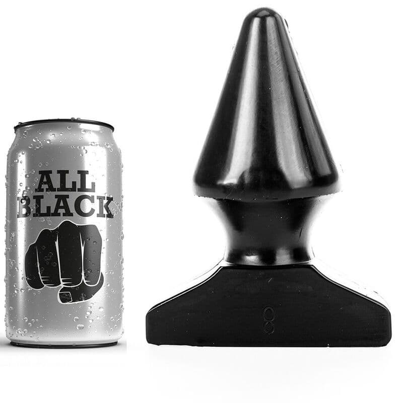 ALL BLACK - Analni čep, 17 cm