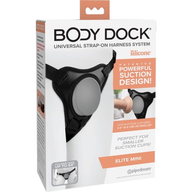 PIPEDREAMS - BODY DOCK ELITE MINI REMENJE S VAKUUMSKOM ČAŠICOM