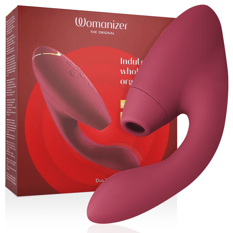 WOMANIZER DUO 2 DVOJNI STIMULATOR, BORDO