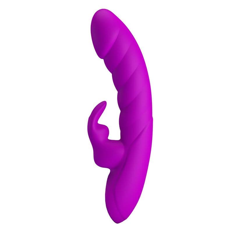 PRETTY LOVE - Monica puniva dvostruka stimulacija G-točka i klitoralna vibrator vijolična