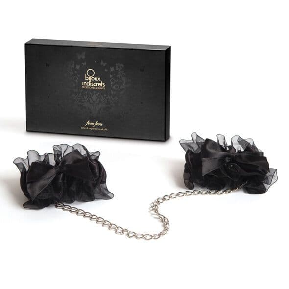 Indiscrets frou frou organza handcuffs