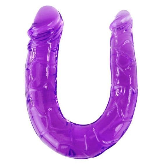 BAILE - DVOSTRUKI DILDO LILA OD SAVITLJIVOG ŽELEA