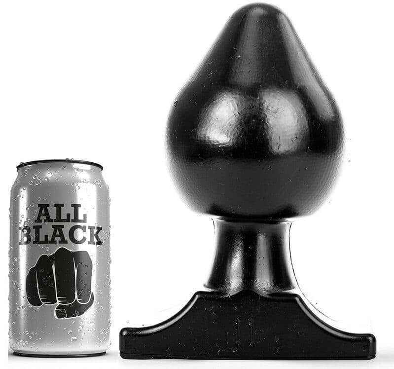 ALL BLACK - Analni čep, 19 cm