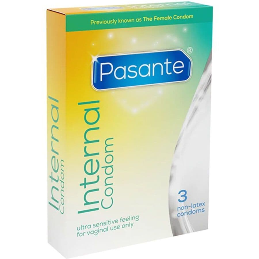 PASANTE - INTERNAL ŽENSKI KONDOM BREZ LATEKSA, 3 KOSI