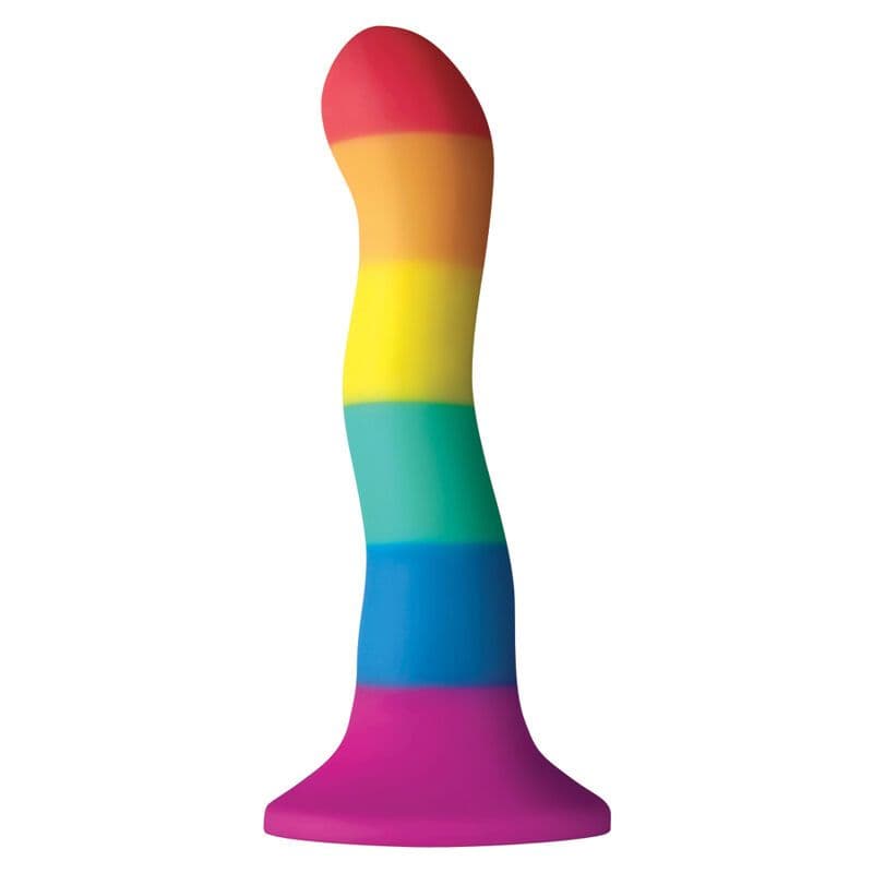 PRIDE - DILDO S LGBT ZASTAVOM WAVE 17 CM