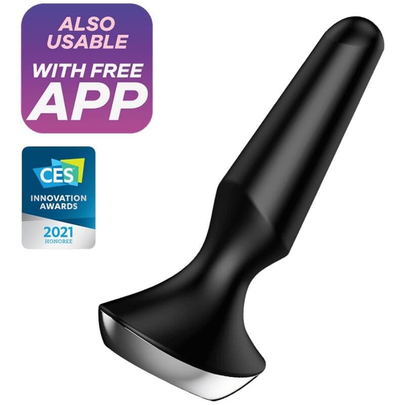 SATISFYER - VIBRIRAJOČI ANALNI ČEP PLUG-ILICIOUS 2 BLACK