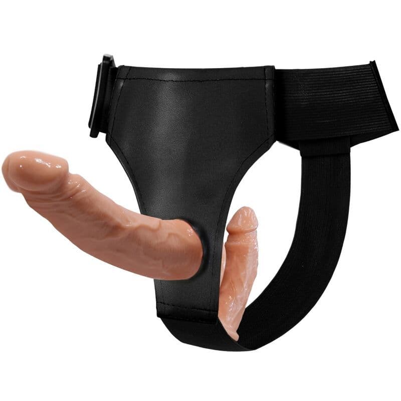 BAILE - Dvostruki dildo sa straponom za dvostruko zadovoljstvo