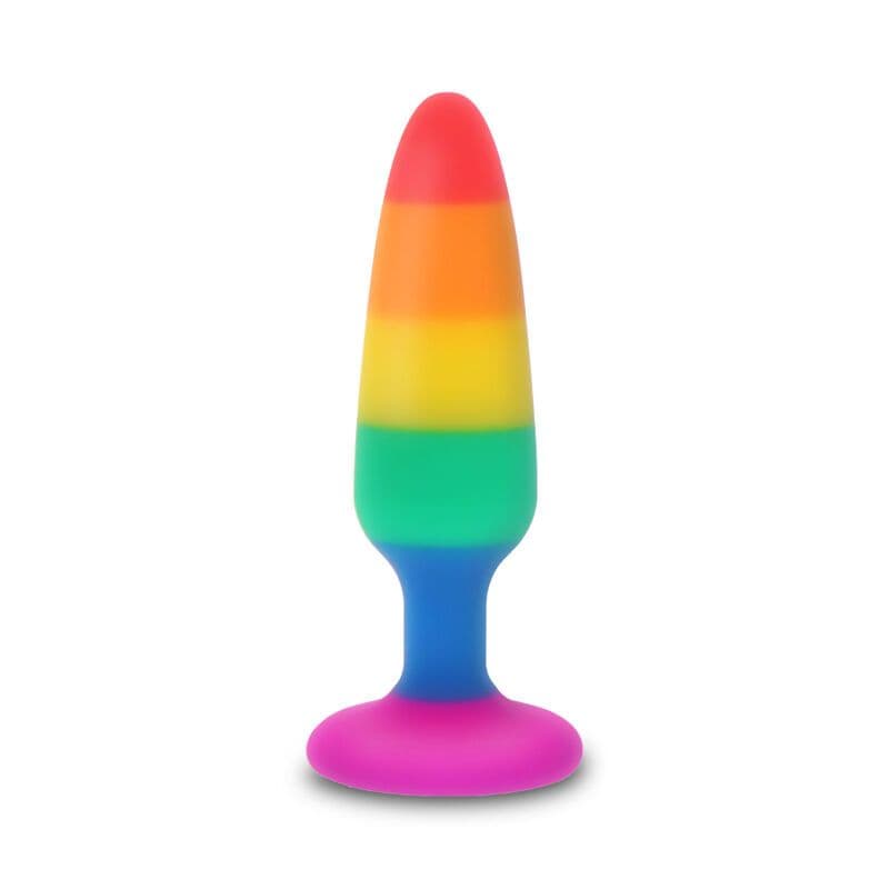 PRIDE - ANALNI ČEP S DUGINOM ZASTAVOM LGBT TWINK 8,5 CM