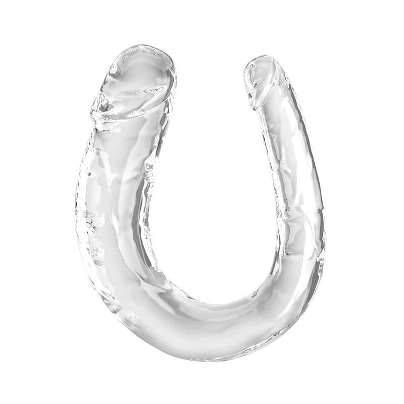 KING COCK - DOUBLE TROUBLE DVOSTRUKI DILDO 33 CM PROZIRNI