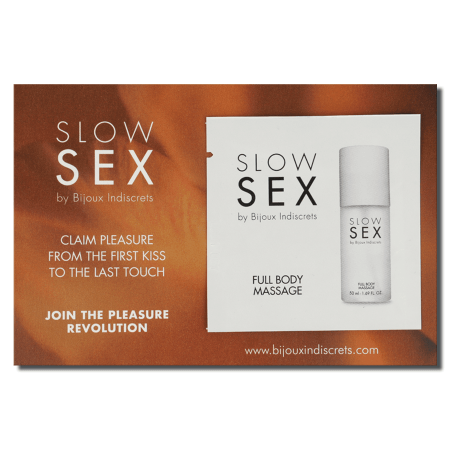 Slow sex massaggio corpo completo gel da massaggio 2 ml