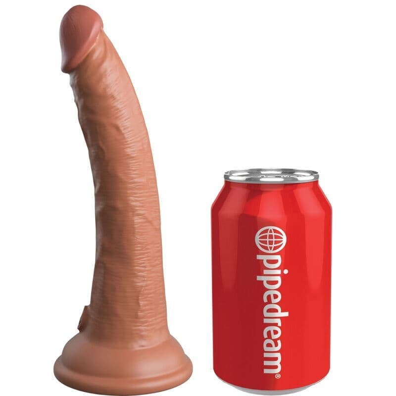 KING COCK - ELITE REALISTIČAN SILIKONSKI DILDO 17,8 CM, KARAMELA