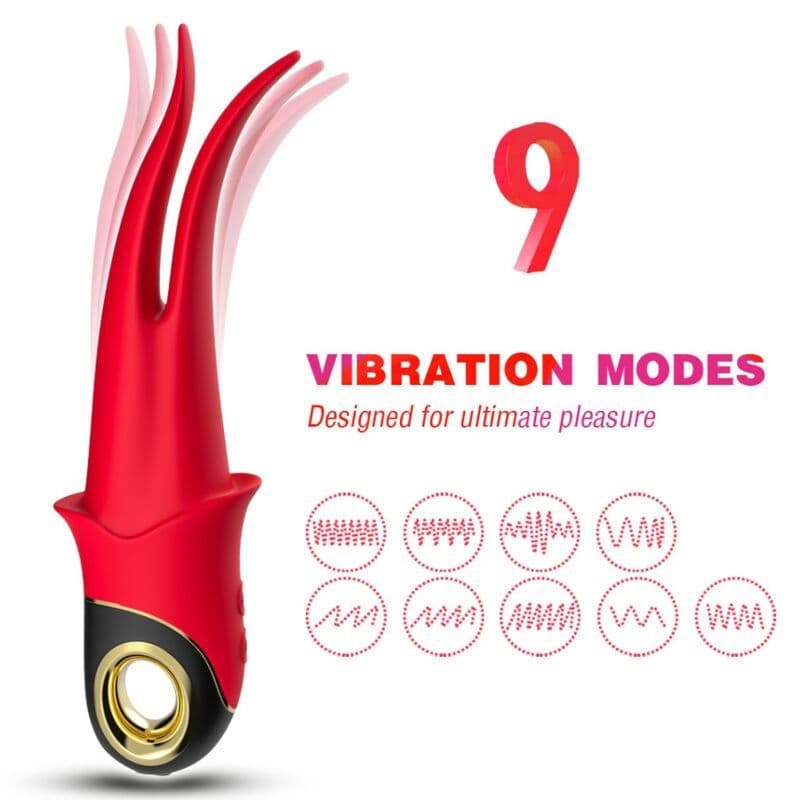 ARMONY - Sjena vibrator dvostruka glava zavodljiva crvena