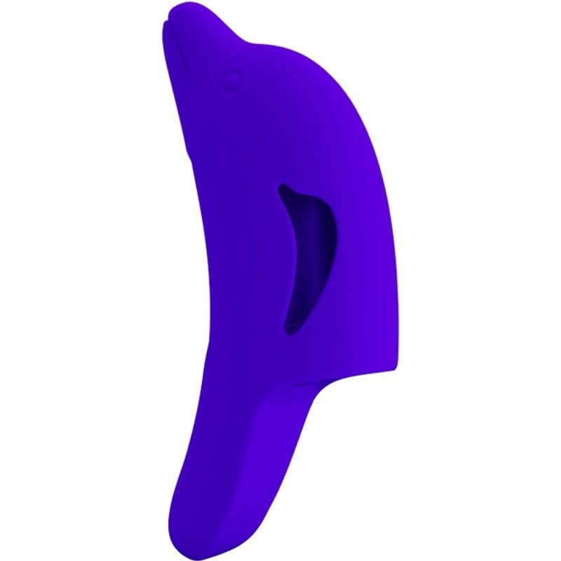 PRETTY LOVE - DELPHINI SNAŽNI VIBRATOR ZA PRST TAMNOPLAVI