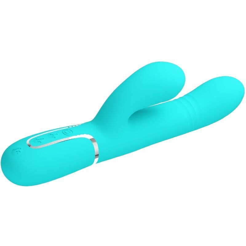 PRETTY LOVE - VIŠEFUNKCIJSKI VIBRATOR ZA G-TOČKU, AKVAMARIN ZELENA