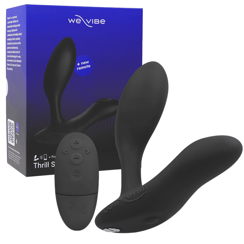 WE-VIBE - Vector+ črni masažer prostate, daljinski nadzor
