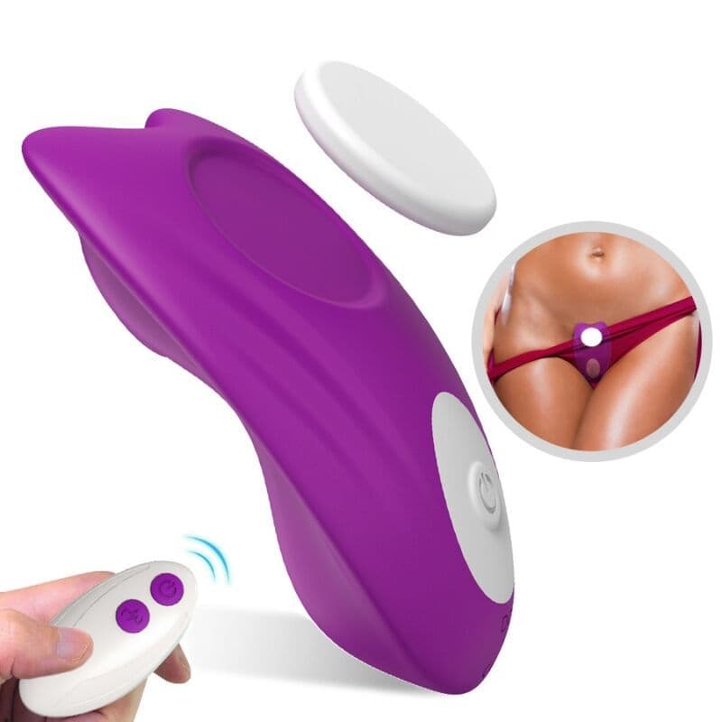 ARMONY - Butterfly haljine vibrator daljinski upravljač ljubičasta