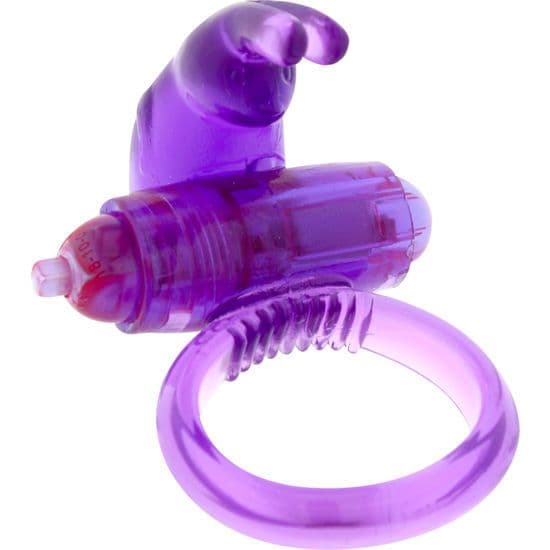 SEVEN CREATIONS - VIJOLIČEN SILIKONSKI VIBRACIJSKI OBROČEK ZA PENIS