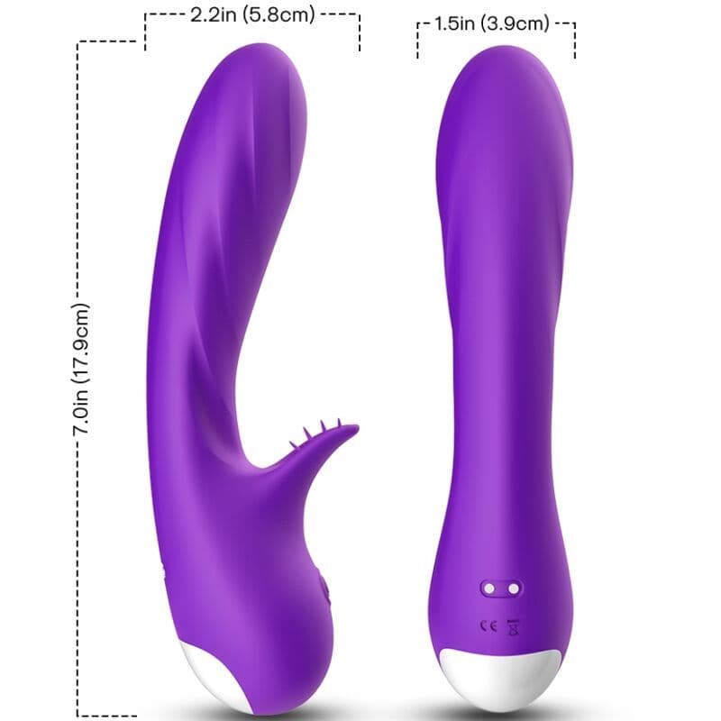 ARMONY - Romance vibrator s stimulatorom ljubičasti