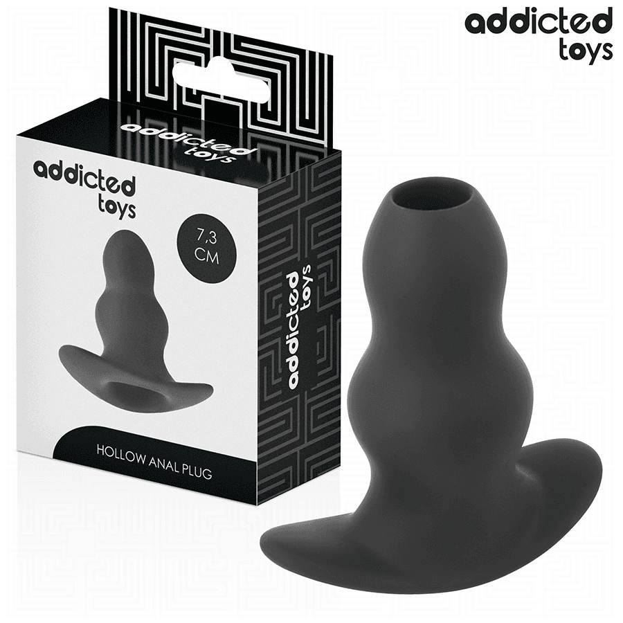 ADDICTED TOYS - ŠUPLJI SILIKONSKI ANALNI ČEP VELIČINA S 7,3 CM