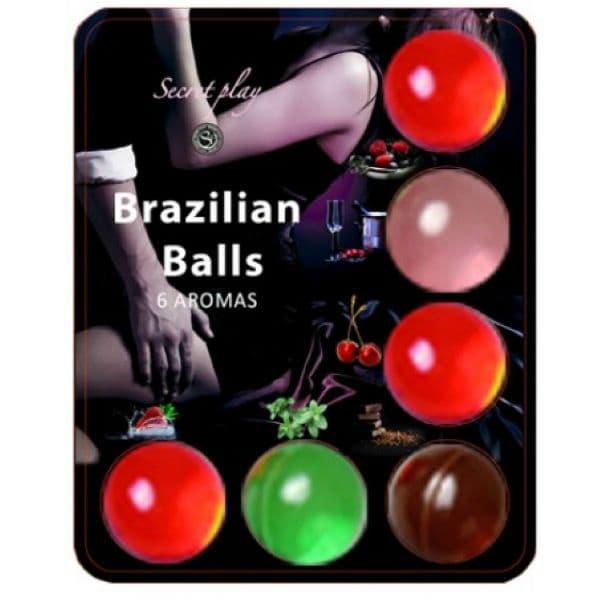 SECRETPLAY - BRAZILSKE KUGLICE LUBRIKANT HOT BALLS 6 KOMADA