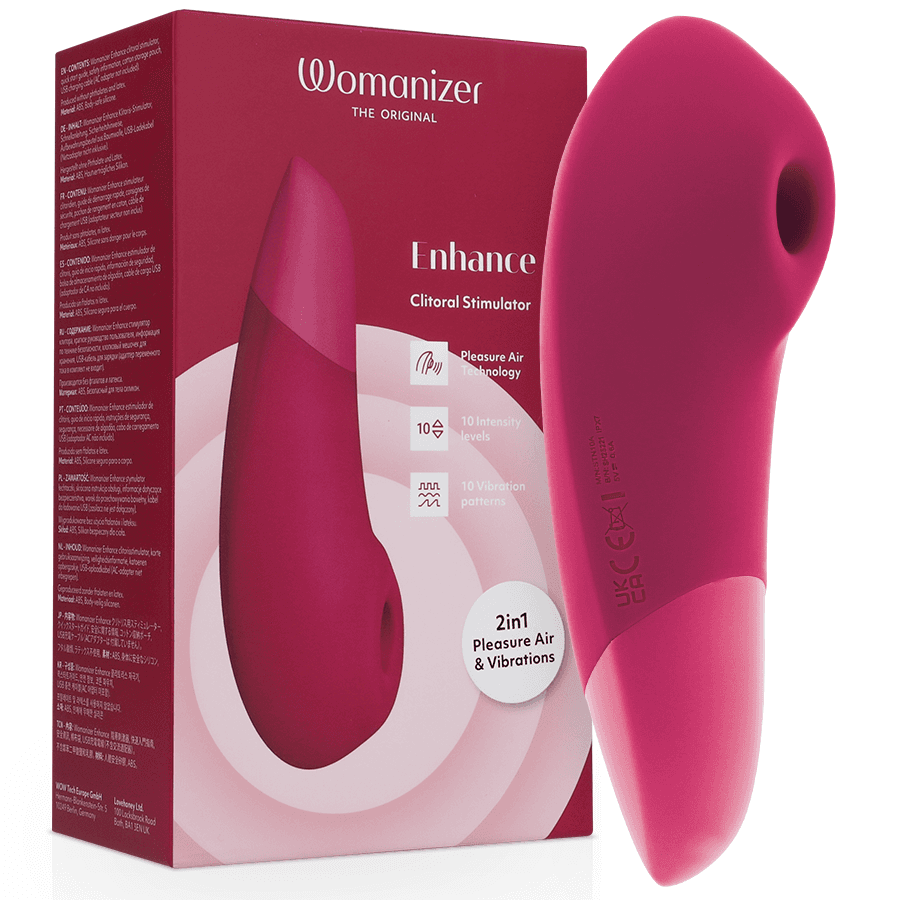 WOMANIZER - ENHANCE KLITORISNI STIMULATOR, ŽIVO ROŽNAT