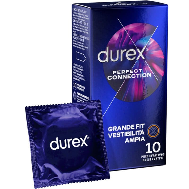 DUREX - Kondomi Perfect Connection, dodatna silikonska lubrikacija, 10 komada