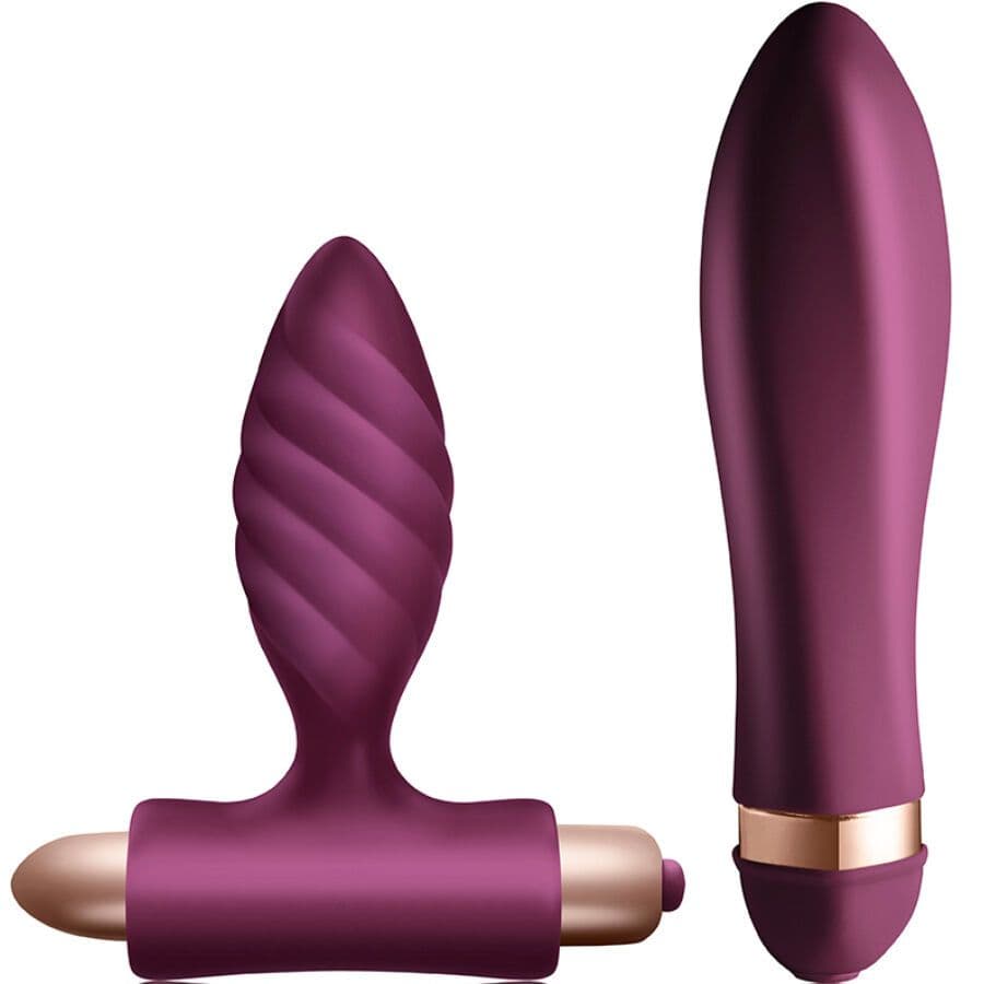 CLIMAXIMUM - DESIRE KOMPLET, VRTLJIV VIBRATOR + ANALNI ČEP
