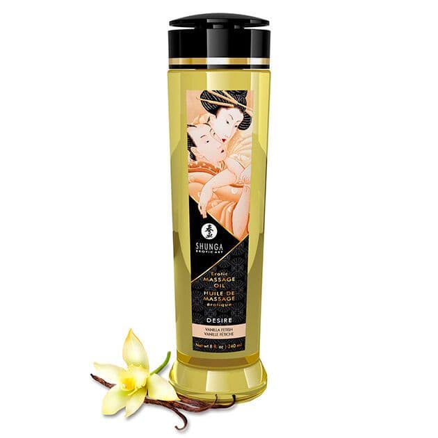 SHUNGA - EROTIČNO ULJE ZA MASAŽU DESIRE (VANILIJA) 240 ML