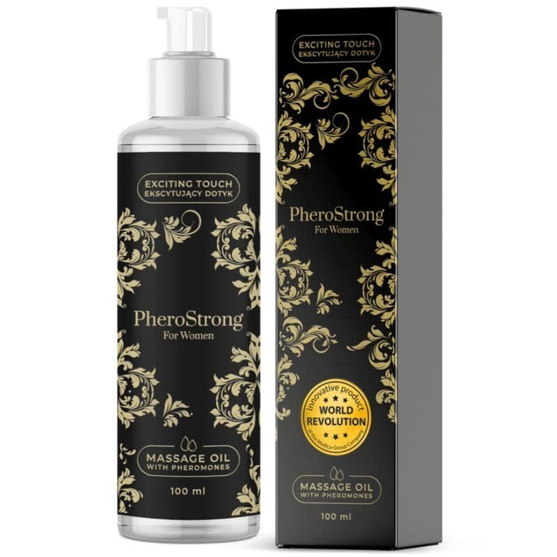 PHEROSTRONG - ULJE ZA MASAŽU S FEROMONIMA ZA ŽENE 100 ML