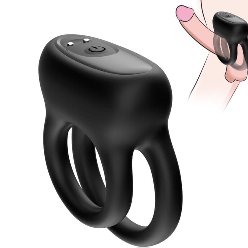ARMONY - Dvostruki prsten vibrator crni