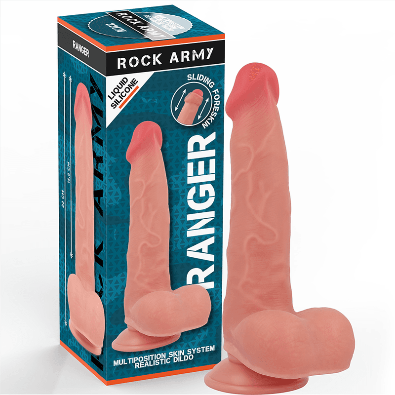 ROCKARMY - RANGER DILDO OD TEKUĆEG SILIKONA 22 CM, PROMJER 3,6 CM