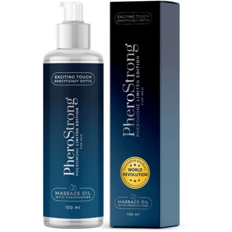 PHEROSTRONG - ULJE ZA MASAŽU S FEROMONIMA ZA MUŠKARCE, LIMITIRANO IZDANJE 100 ML