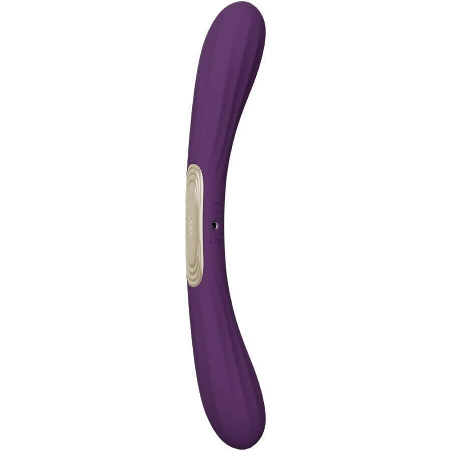 Boomerang doppelender vibrator lila