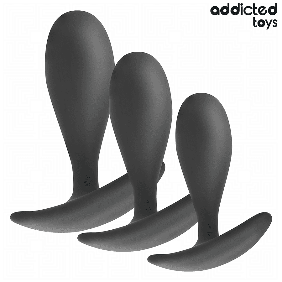 ADDICTED TOYS - 3ER-SET ANALPLUG MODELL 2