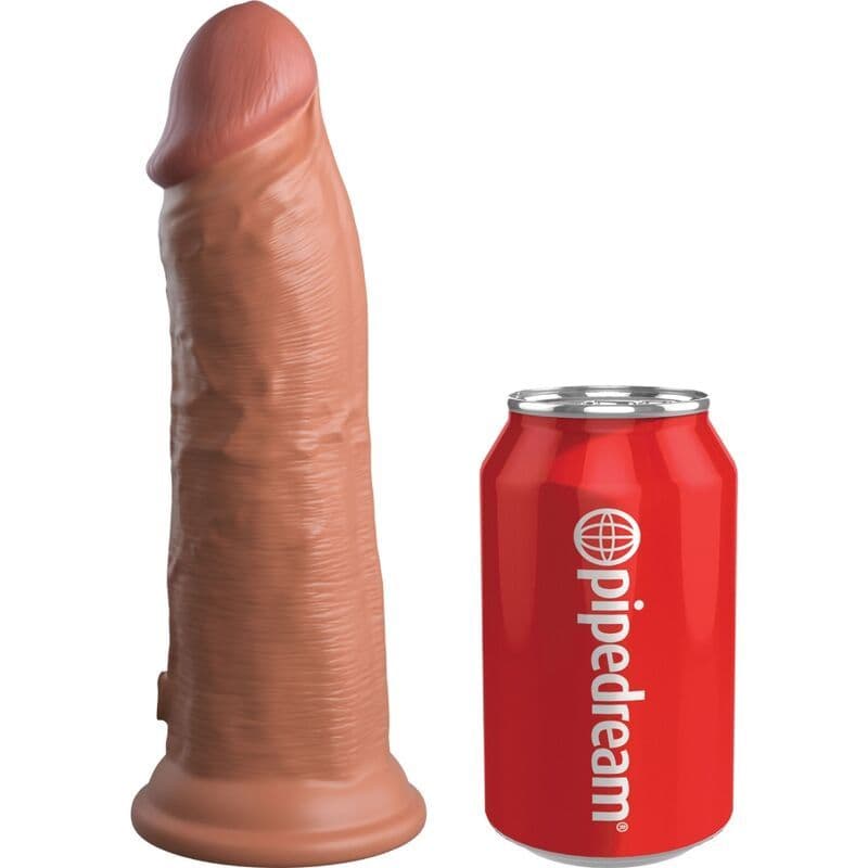 KING COCK ELITE REALISTIČAN VIBRIRAJUĆI SILIKONSKI DILDO 20,3 CM, KARAMEL