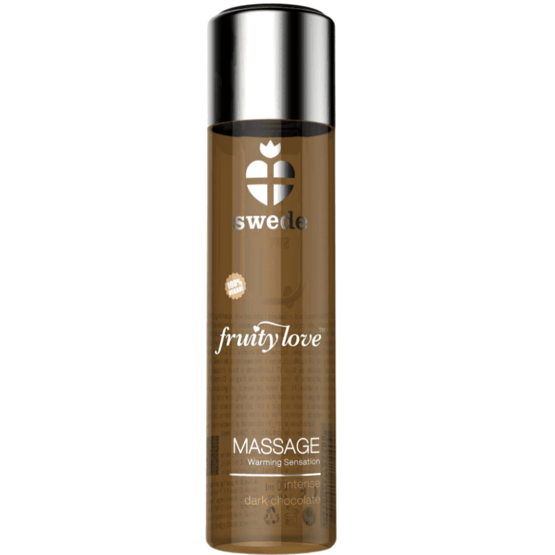 SWEDE - FRUITY LOVE MASAŽNO OLJE Z GRELNIM UČINKOM INTENZIVNA TEMNA ČOKOLADA 120 ML