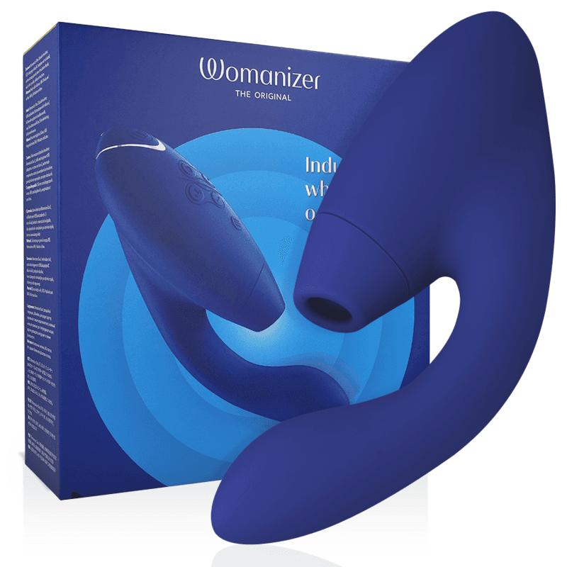 WOMANIZER DUO 2 DVOJNI STIMULATOR, MODER
