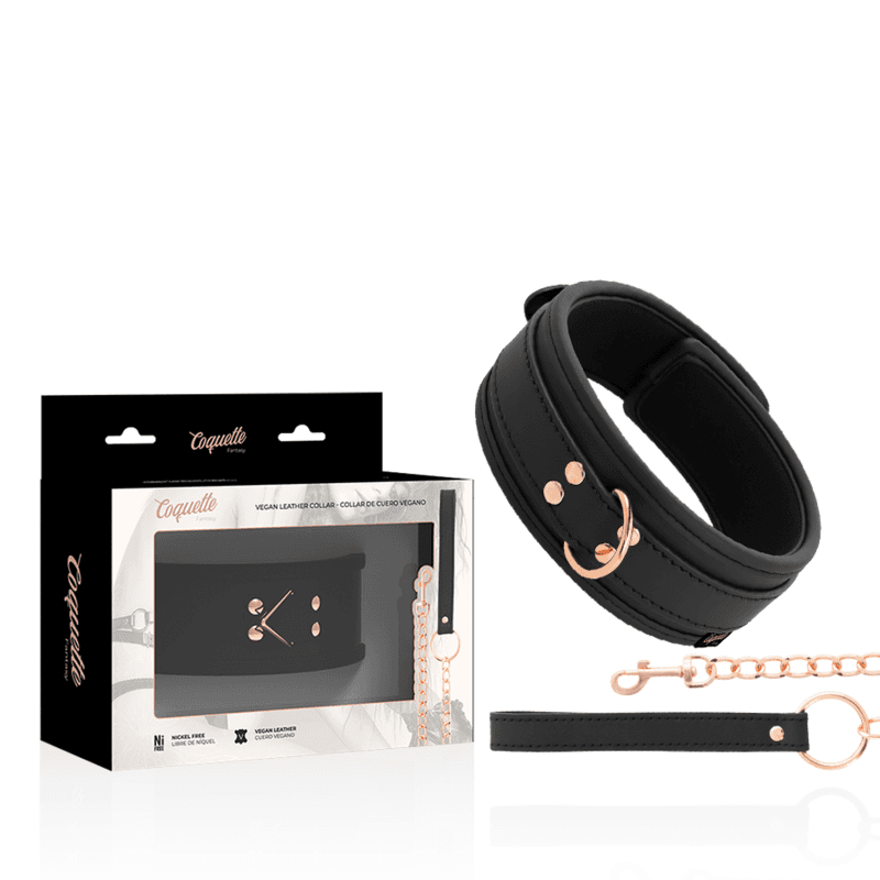 COQUETTE CHIC DESIRE FANTASY OGRLICA OD VEGANSKE KOŽE S NEOPRENSKOM PODSTAVOM